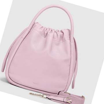 Ecco Contact Drawstring Håndveske Dame Rosa | NO 332LIS